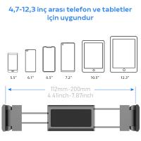 ALLY Universal Arka Koltuk 4.7-12.3 inç Tablet Telefon Tutucu