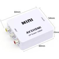 AV to HDMI Mini Switch HDMI Görüntü Çevirici HD 720P Dönüştürücü Rca Composit Audio Video