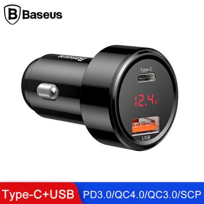 Baseus 45w Hızlı Şarj 4.0,3.0 1 Type C+USB Pps Araç Şarj Başlık