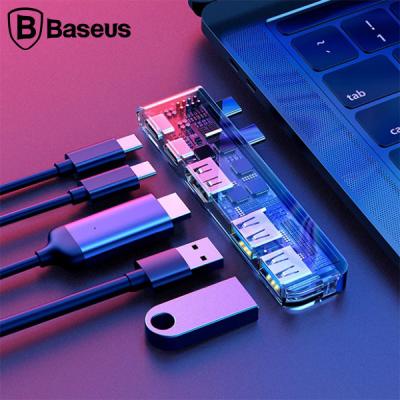 Baseus 5in1 ThunderBolt C+Type-C USB+HDMI Çoğaltıcı HUB Adaptör