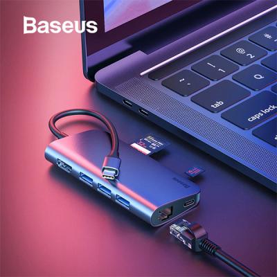 Baseus Almighty HUB Type C HDMI 3x USB 3.0 RJ45 TF-SD Çoğaltıcı Adeptör
