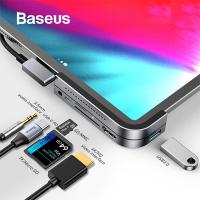 Baseus Bend Angle No 7 HDMI USB 3.0 6in1 USB Type-C HUB Adaptör
