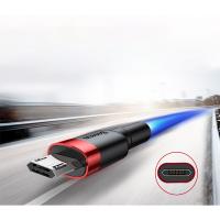 Baseus Cafule Mikro USB 2.4A Halat Hızlı Şarj Kablosu 1mt