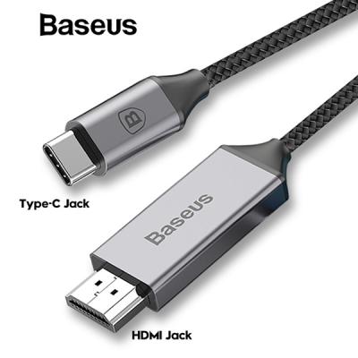 Baseus Catsy USB Type-C HDMI 4K HDTV Kablo Macbook,S9 Note 9