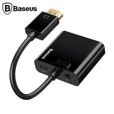 BASEUS Convert HD4K to VGA HD+3.5mm Kulaklık Çıkışlı Çevirici Adeptör