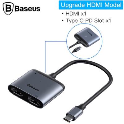 Baseus Enjoy serisi Type-C to HDMI*2+PD HD intelligent HUB Adaptör