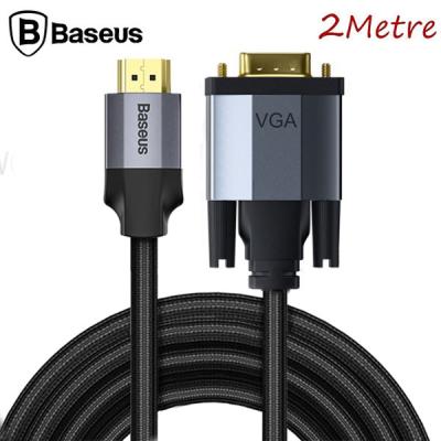 Baseus Enjoyment HDMI to VGA Dönüştürücü Kablo Adaptör (2mt)
