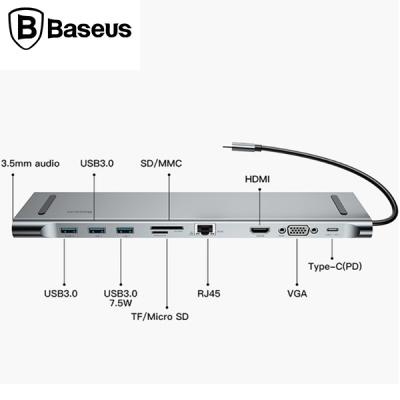 Baseus Enjoyment Series 10in1 Macbook için Type-C HUB Adaptör