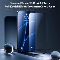 Baseus iPhone 13 Mini Full Kavisli Cam Ekran Koruyucu 2 Adet 0.23mm