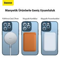 Baseus iPhone 14 Pro Kamera Koruma Magsafe Kılıf+Ekran Koruma Set