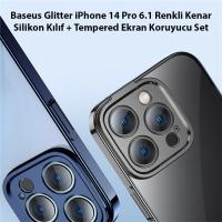 Baseus iPhone 14 Pro Silikon Kılıf+Temperli Ekran Koruyucu Seti