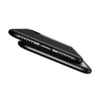 Baseus iPhone 8 Plus Lüx Texture Arkası Cam Knight Silikon Kılıf