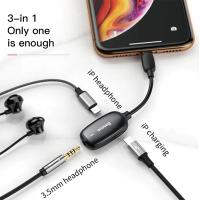 Baseus L51 3in1 İphone Şarj,Kulaklık Ve 3.5 Jack Kulaklık Adeptörü