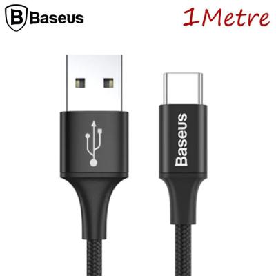 Baseus Rapid Serisi Type-C Led Işıklı USB Şarj Kablosu (1 Mt)