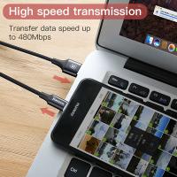 Baseus Rapid Serisi Type-C Led Işıklı USB Şarj Kablosu (1 Mt)