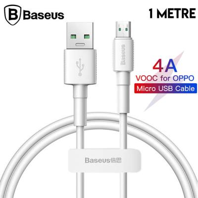 Baseus Mini White Micro USB 4A OPPO VIVO Dash Usb Şarj Kablosu 1Mt