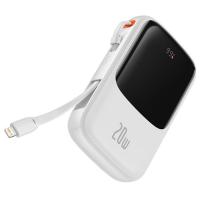 Baseus Qpow Pro Dijital Göstergeli 10000mAh Hızlı Şarj Powerbank 20W iPhone Lightning Kablolu