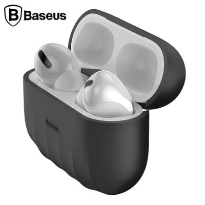 Baseus Shell Pattern Apple AirPods Pro için Kaymaz Silikon Kılıf