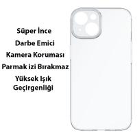 Baseus Simple Case iPhone 14 Kamera Koruma Silikon Şeffaf Kılıf