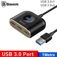 Baseus Square Round 4in1 USB HUB Adaptör 1mt (USB3.0 to USB3.0*1+USB2.0*3)