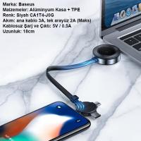 Baseus Star Ring Series 4in1 Type-C Mikro Usb-iPhone Kablosuz Şarj