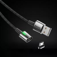 Baseus Zinc Magnetic Mikro USB Şarj Kablosu (1mt) Android 2.4A