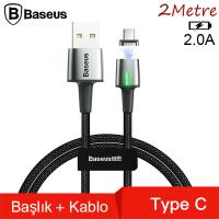 Baseus Zinc Magnetic USB Şarj Kablosu Type-C Başlık 2mt 2.0A