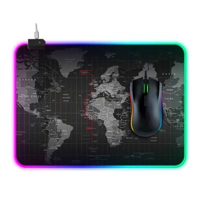 Dünya Desenli RGB Led Işıklı Oyuncu Mouse Pad 300*250*4MM