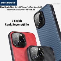 Dux Ducis Fino iPhone 14 Pro Max Premium Dokuma Silikon Kılıf