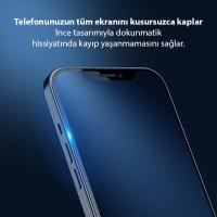 GOR iPhone 12 Pro 6.1 9D Tempered Full Cam Ekran Koruyucu Hardening