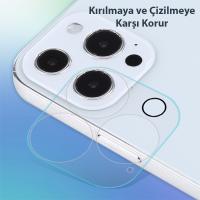GOR İPhone 13 Pro Max 3D Tempered Cam Kamera Koruyucu 2Adet Set