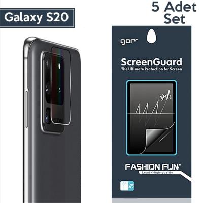 GOR Samsung Galaxy S20 Kamera Lens Koruyucu 5 Adet