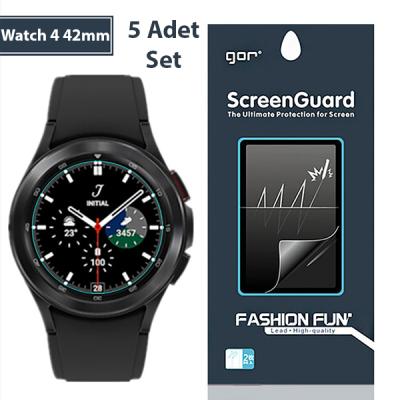Gor Samsung Galaxy Watch 4 42mm Darbe Emici Ekran Koruyucu 5Adet