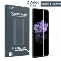 GOR Samsung Galaxy Z Flip+ Plus 3D Kavisli Ekran Koruyucu 2li Set