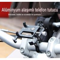 GUB Plus 6 Ayarlanır Bisiklet Motosiklet Telefon Tutucu Gidon Klip Alüminyum
