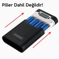 Haweel Diy 4X18650 Dijital Göstergeli Powerbank Pil Şarj Kutusu