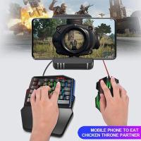 HXSJ V100 One-Handed Gaming Mobil Pubg Tek El Oyun Klavyesi+Fare