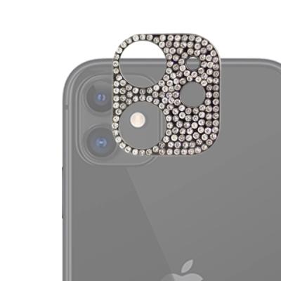 iPhone 11 Kamera Lens Koruyucu Diamond Taş İşlemeli Çerçeve