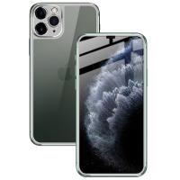 iPhone 11 Pro Max Metal Çerçeve Ön Arka 3D Temperli Cam Koruyucu