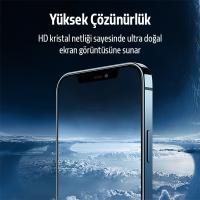 iPhone 12 Pro Full Tempered Cam Ekran Koruyucu+Kamera Lens Seti