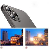 iPhone 12 Pro Max 3D Metal Çerçeveli Kamera Lens Koruyucu