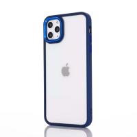 iPhone 12 Pro Max Parlak Renkli Çerçeve Ultra Lüx Silikon Kılıf