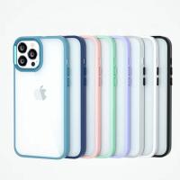 iPhone 12 Pro Max Parlak Renkli Çerçeve Ultra Lüx Silikon Kılıf