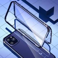 iPhone 12 Pro Mıknatıslı 360 Ön-Arka Cam Full Korumalı Kılıf Manyetik
