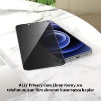 iPhone 13 Pro Max 3D Full Privacy Gizli Cam Ekran Koruyucu Anti-Spy