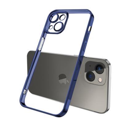 iPhone 13 Renkli Kenar Fashion Lazer Çerçeveli Silikon Kılıf