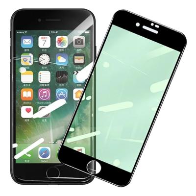 iPhone SE 2020 Anti-Blue Green Göz Koruma Full Ekran Koruyucu Tempered