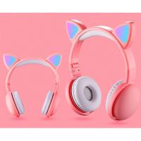 Kedi Tasarımlı Kulak Üstü BT 5.0 Kablosuz Bluetooth Kulaklık