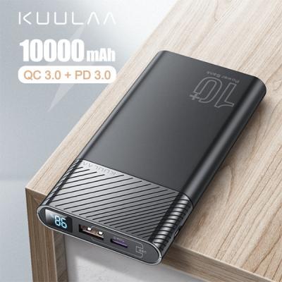 KUULAA 10000mAh USB+PD Hızlı Şarj Çıkışlı PowerBank Digital Display