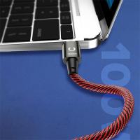 KUULAA Manyetik 100W 5A Kevlar USB Type-C Hızlı Şarj Kablosu 2mt PD